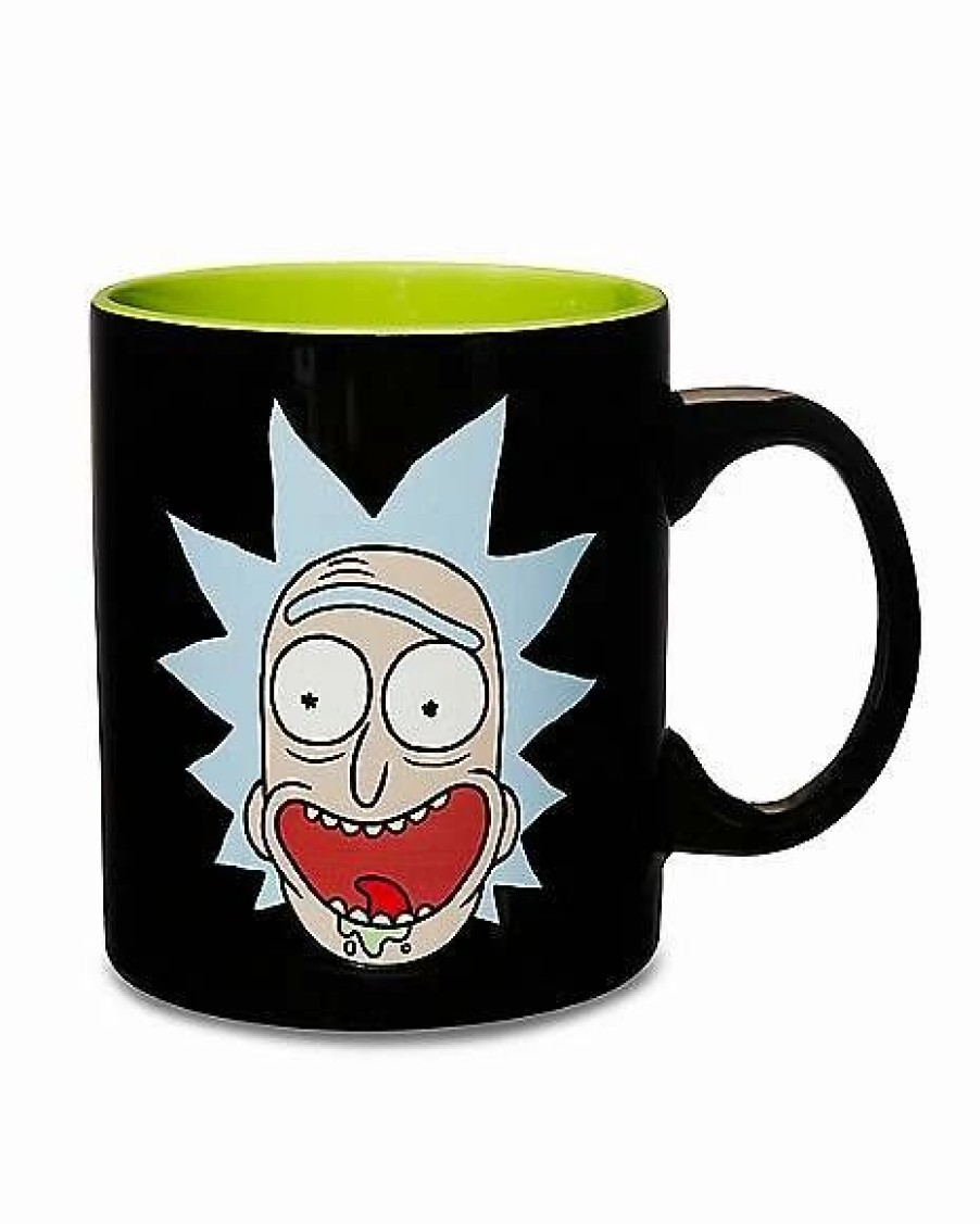 Television * Budget Rick Before And After Coffee Mug 20 Oz. Rick And Morty Black