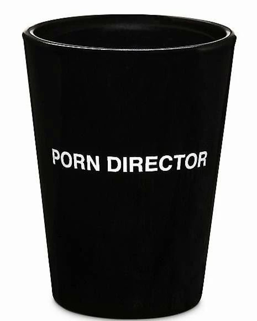 Christmas * New Porn Director Shot Glass 2 Oz. Black