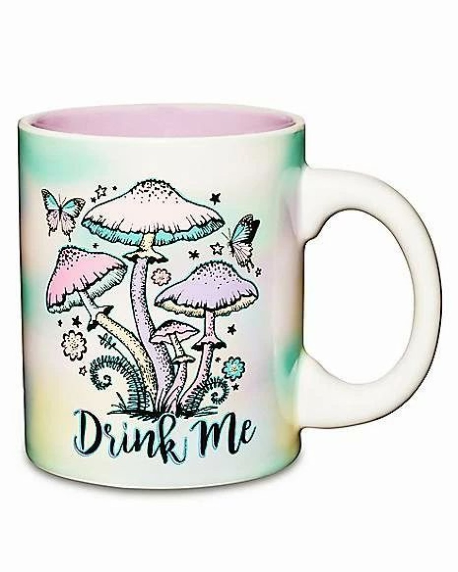 Christmas * Brand New Drink Me Butterfly Mushroom Coffee Mug 20 Oz.