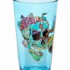 Television * Deals Skull Rick And Morty Pint Glass 16 Oz. Blue