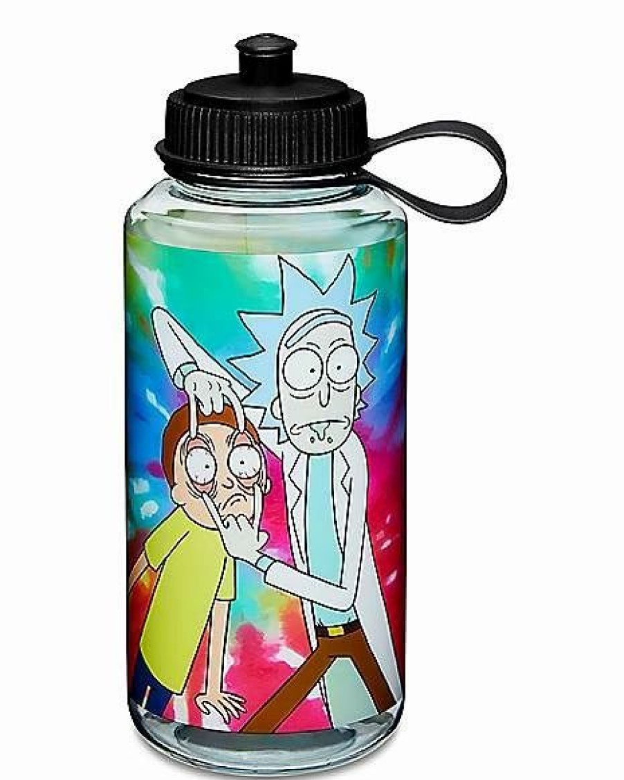 Television * Brand New Tie Dye Rick And Morty Water Bottle 32 Oz. Multi-Color