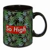 Coffee Mugs * Deals So High Weed Leaf Mug 20 Oz. Green