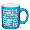 Television * Flash Sale Fun Run Race Coffee Mug 20 Oz. The Office Blue