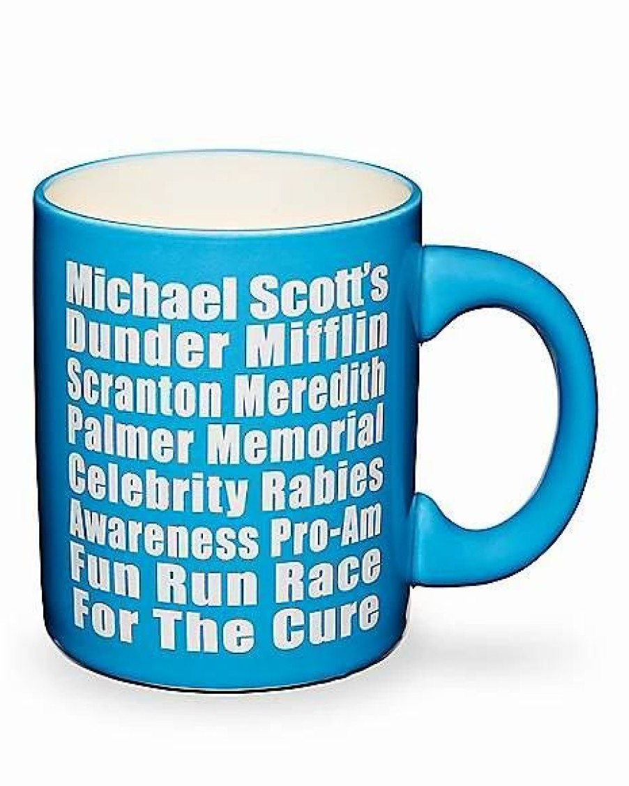 Television * Flash Sale Fun Run Race Coffee Mug 20 Oz. The Office Blue