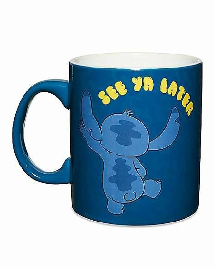 Movies * Best Pirce Sleeping Stitch Nope Coffee Mug Lilo & Stitch Blue