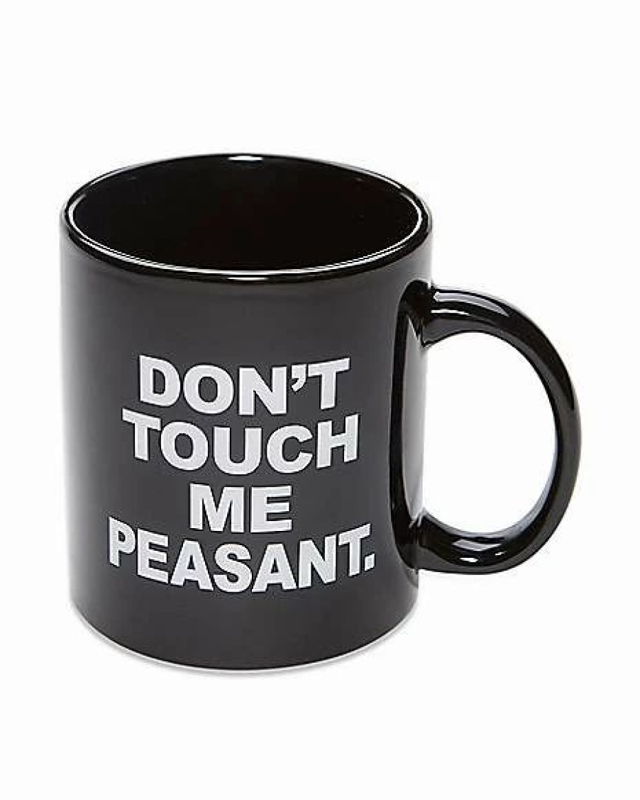 Coffee Mugs * Wholesale Don'T Touch Me Peasant Coffee Mug 22 Oz. Black