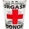 Shooters & Shot Glasses * Deals Orgasm Donor Shot Glass 2 Oz. Multi-Color