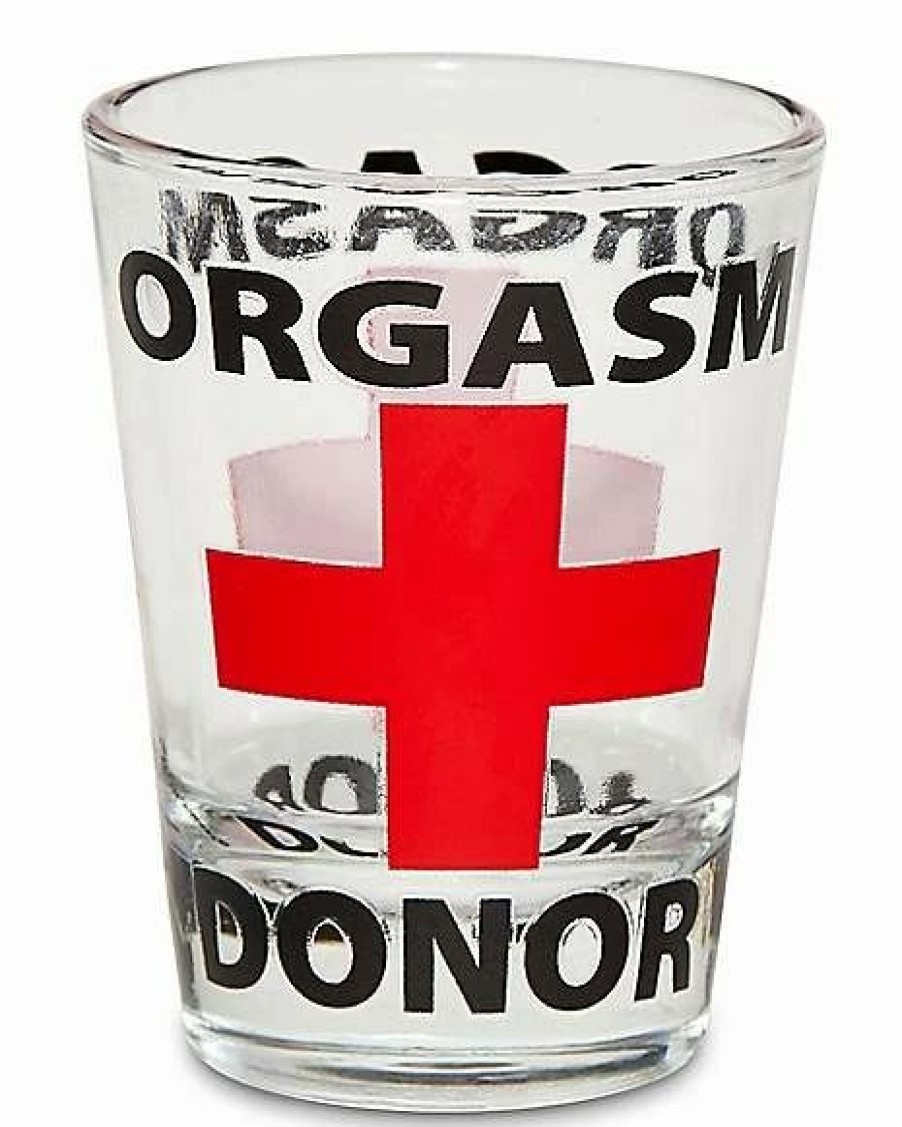 Shooters & Shot Glasses * Deals Orgasm Donor Shot Glass 2 Oz. Multi-Color