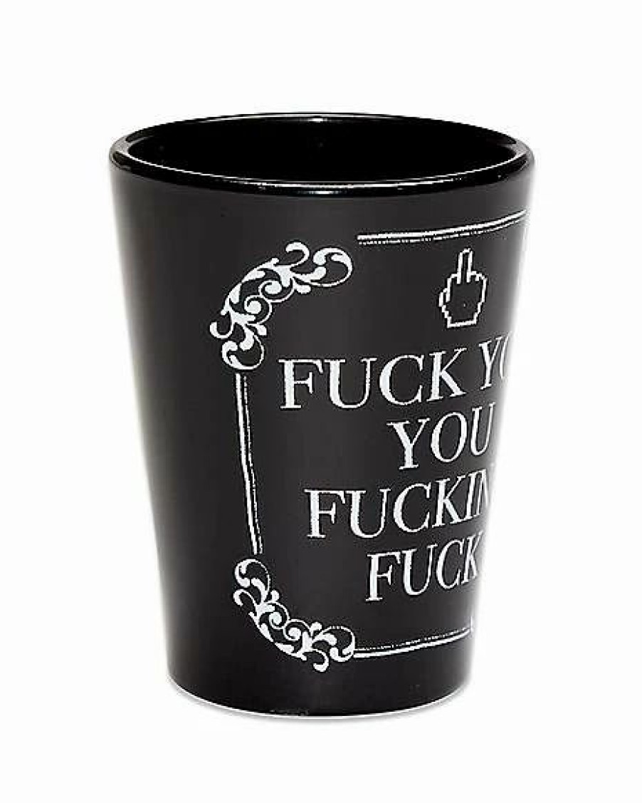 Shooters & Shot Glasses * New Fuck You Shot Glass 1.5 Oz. Black