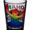 Movies * Deals Ohana Means Family Stitch Pride Mini Glass 1.5 Oz. Black