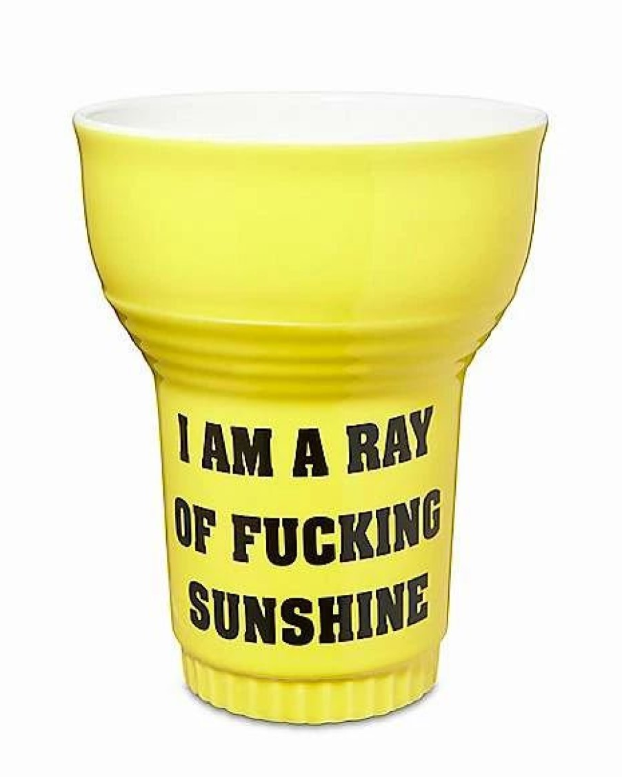 Coffee Mugs * Best Pirce Ray Of Fucking Sunshine Coffee Mug 16 Oz. Yellow