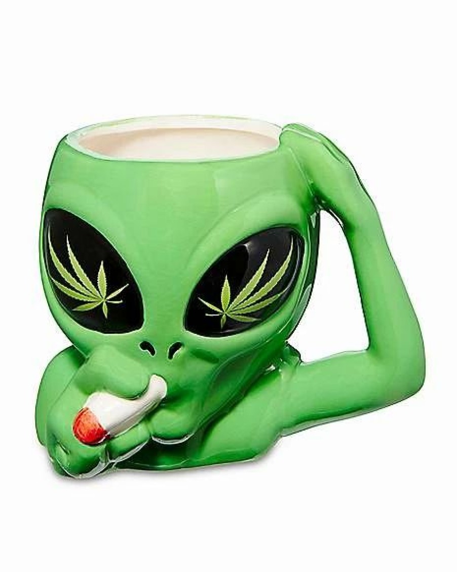 Coffee Mugs * Budget Smoking Alien Molded Coffee Mug 20 Oz.