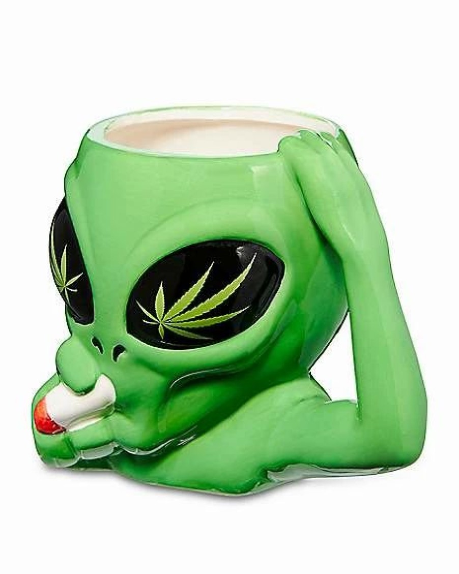 Coffee Mugs * Budget Smoking Alien Molded Coffee Mug 20 Oz.