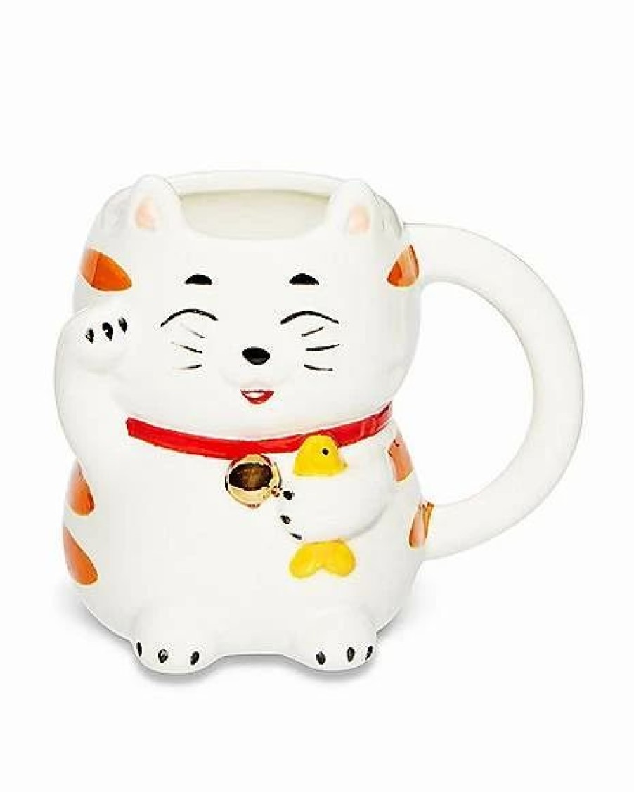 Coffee Mugs * Promo Lucky Cat Coffee Mug 20 Oz. White