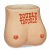 Shooters & Shot Glasses * Promo Double Trouble Boobies Shot Glass 2 Oz. Nude