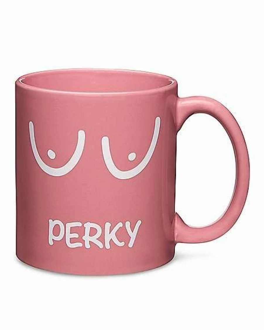 Christmas * Outlet Perky Boobs Coffee Mug 22 Oz. Pink