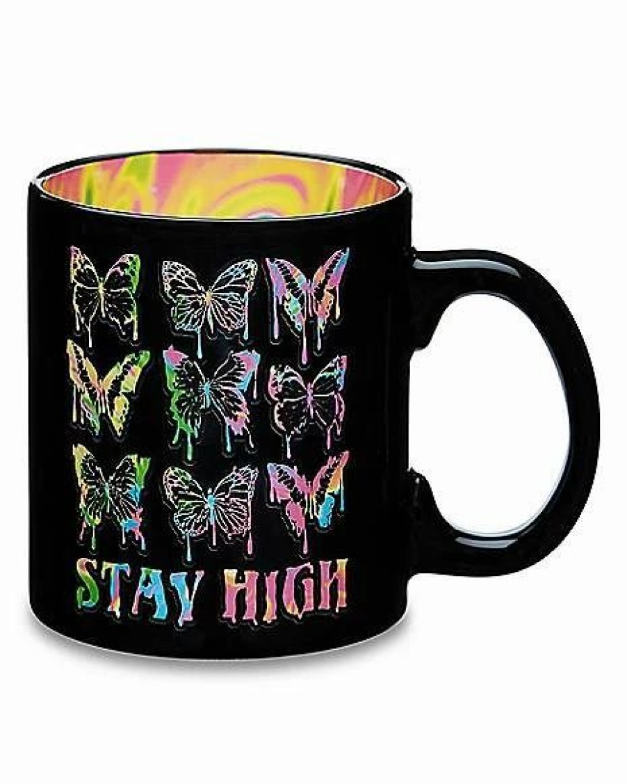 Coffee Mugs * Best Pirce Stay High Butterfly Coffee Mug 20 Oz. Black