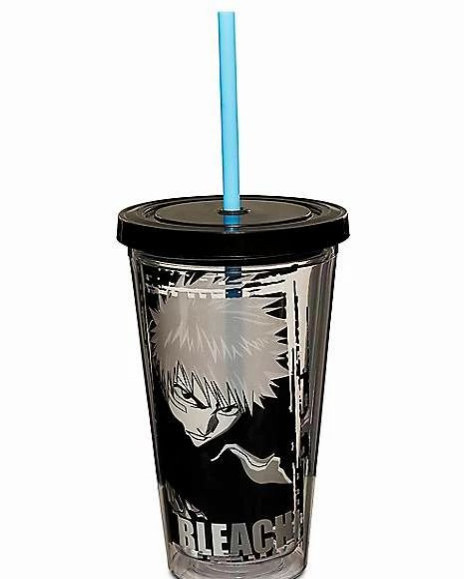 Anime * Wholesale Ichigo Bleach Cup With Straw 18 Oz. Multi-Color