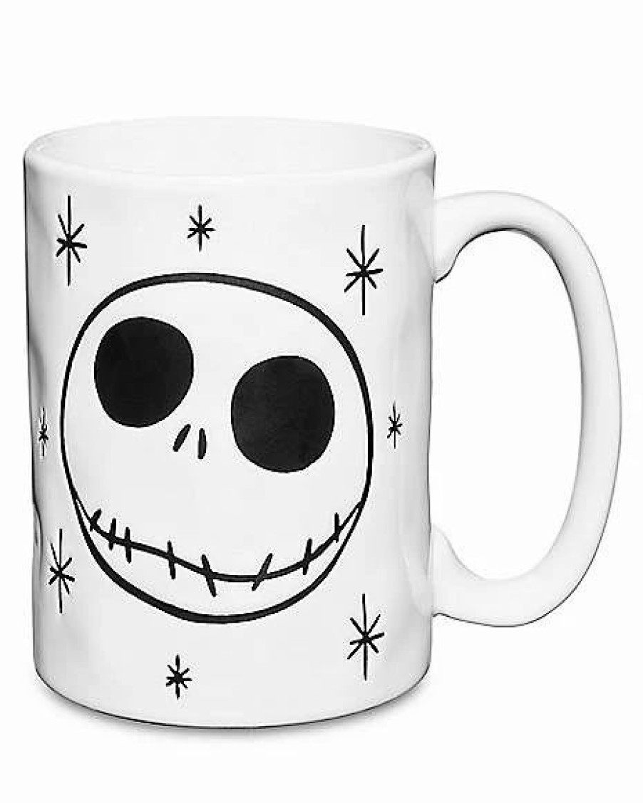 Christmas * Budget Jack Skellington Face Coffee Mug 15 Oz. The Nightmare Before Christmas White