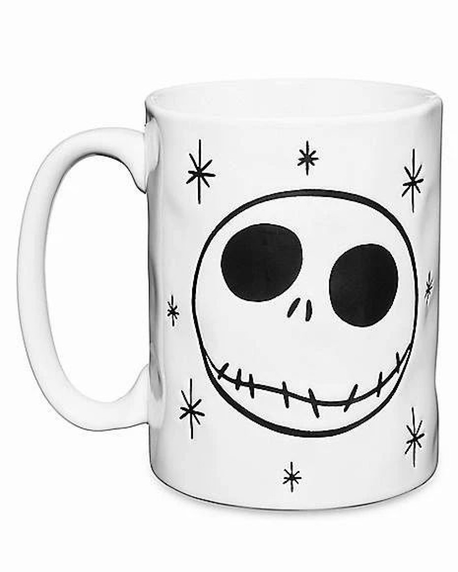 Christmas * Budget Jack Skellington Face Coffee Mug 15 Oz. The Nightmare Before Christmas White