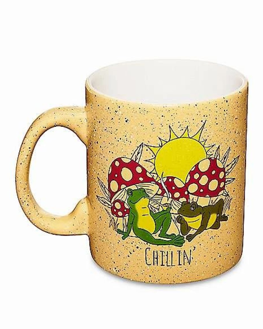 Coffee Mugs * Cheap Chillin Frogs Coffee Mug 20 Oz. Tan