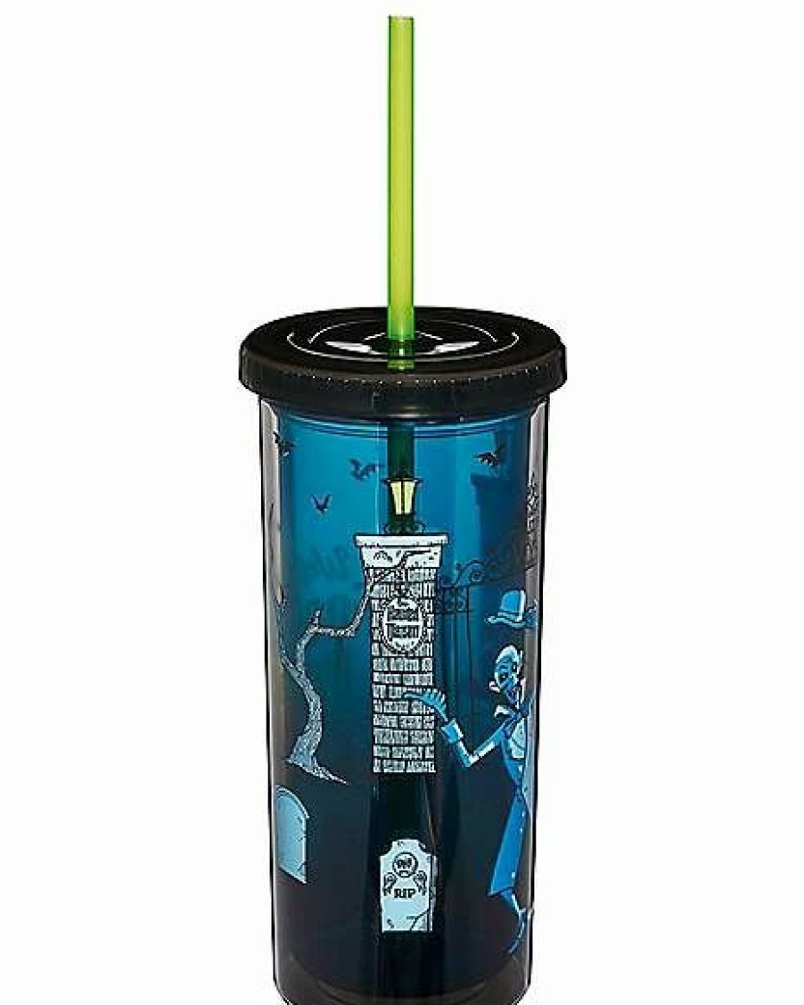 Halloween * Best Pirce The Haunted Mansion Cup With Straw Disney