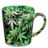 Coffee Mugs * Best Pirce Weed Leaf Coffee Mug 17 Oz. Green