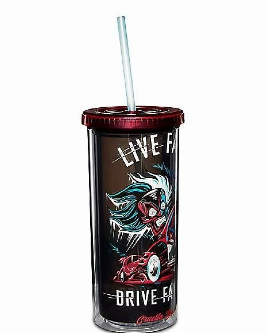 Halloween * Best Reviews Of Cruella Live Fast Cup With Straw 20 Oz Black