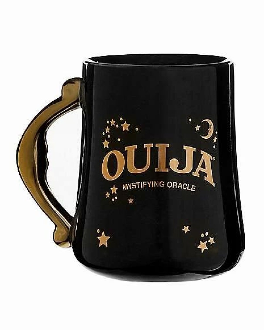 Halloween * Deals Black And Gold Ouija Molded Coffee Mug 23 Oz.