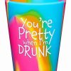 Christmas * Best Pirce You'Re Pretty When I'M Drunk Shot Glass 1.5 Oz. Multi-Color