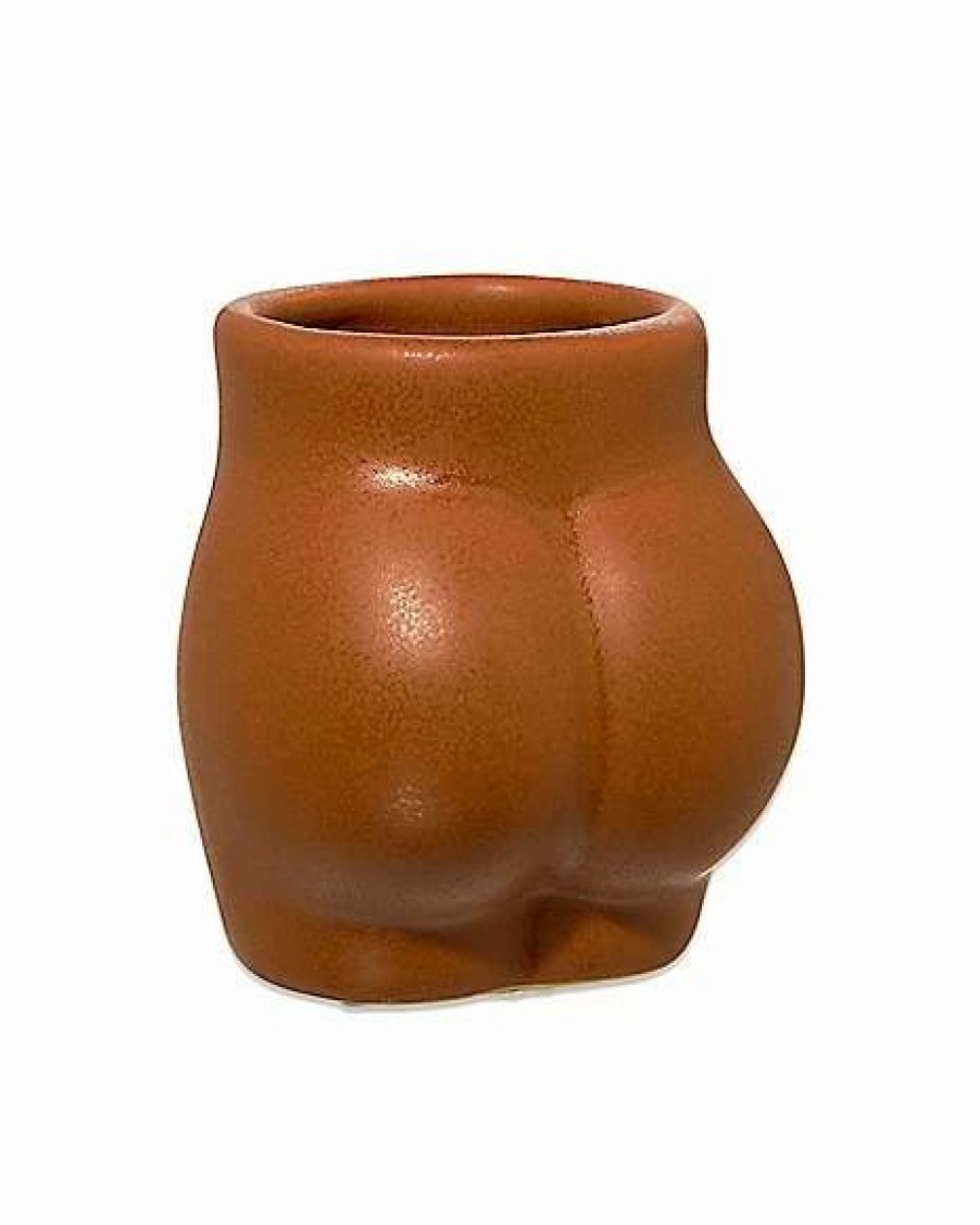 Shooters & Shot Glasses * Best Sale Molded Butt Shot Glass 1.5 Oz. Brown