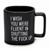 Coffee Mugs * Best Deal Wish You Were Fluent Coffee Mug 20Oz. Multi-Color