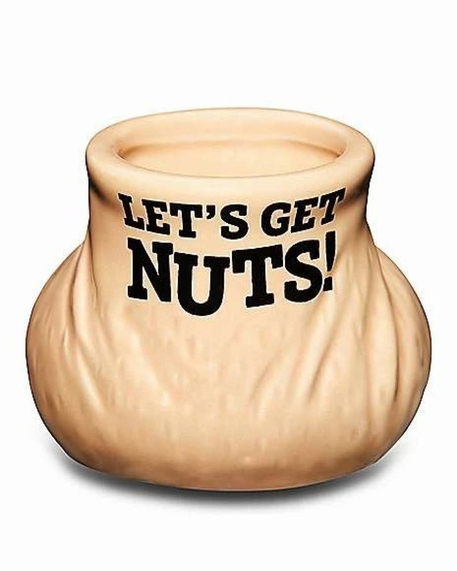 Shooters & Shot Glasses * Cheapest Let'S Get Nuts Shot Glass 2 Oz. Tan