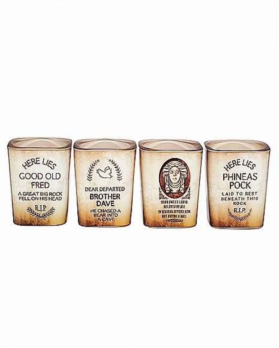 Shooters & Shot Glasses * Hot Sale The Haunted Mansion Mini Glass Set 4 Pack