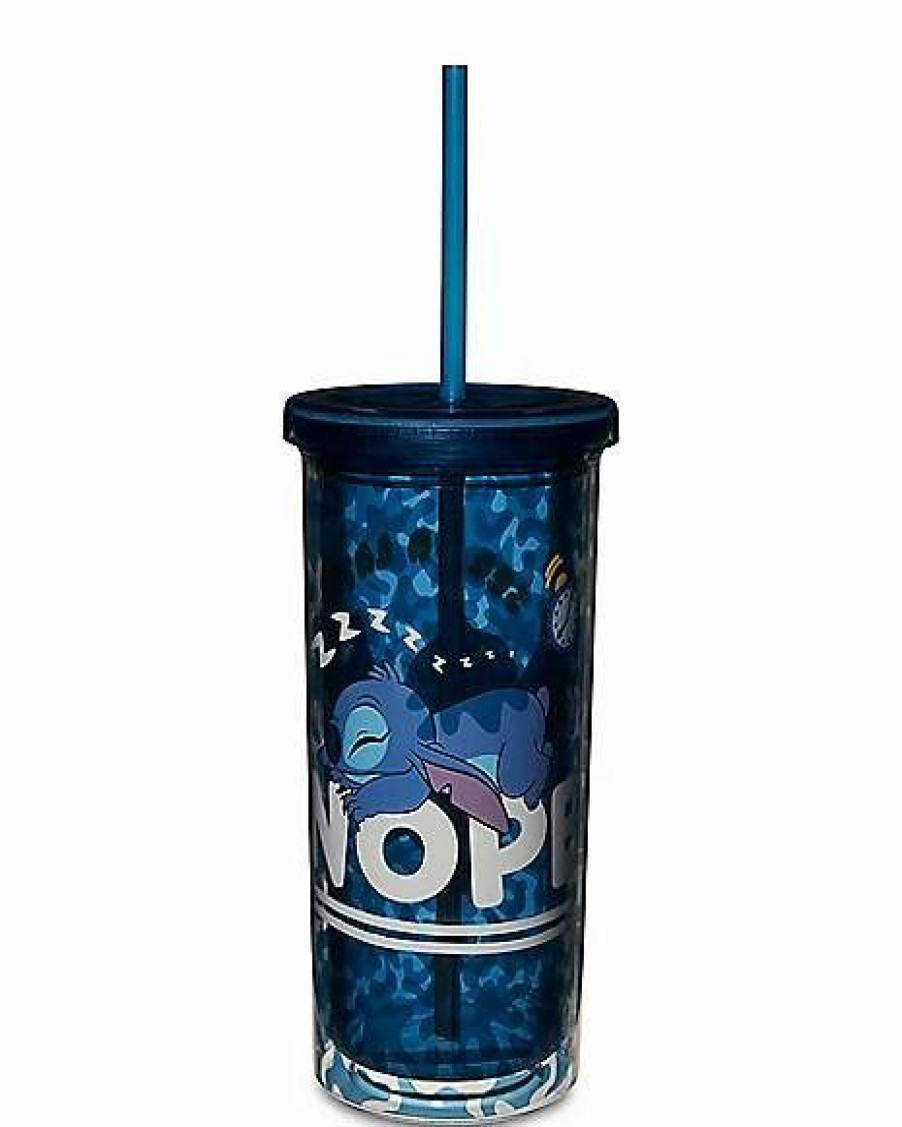 Movies * Hot Sale Nope Stitch Cup With Straw 20 Oz. Lilo & Stitch Blue