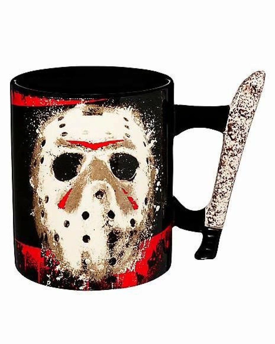 Halloween * Coupon Molded Machete Handle Jason Voorhees Coffee Mug 20 Oz. Friday The 13Th