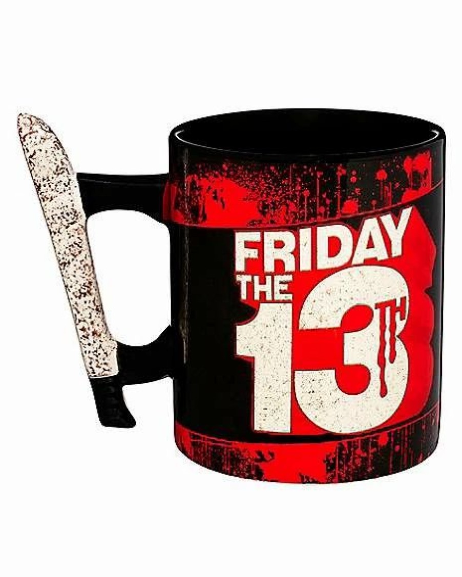 Halloween * Coupon Molded Machete Handle Jason Voorhees Coffee Mug 20 Oz. Friday The 13Th