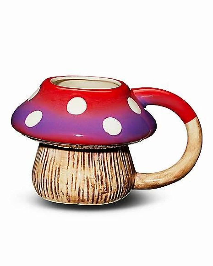 Coffee Mugs * Best Deal Molded Mushroom Coffee Mug 12 Oz. Red Purple