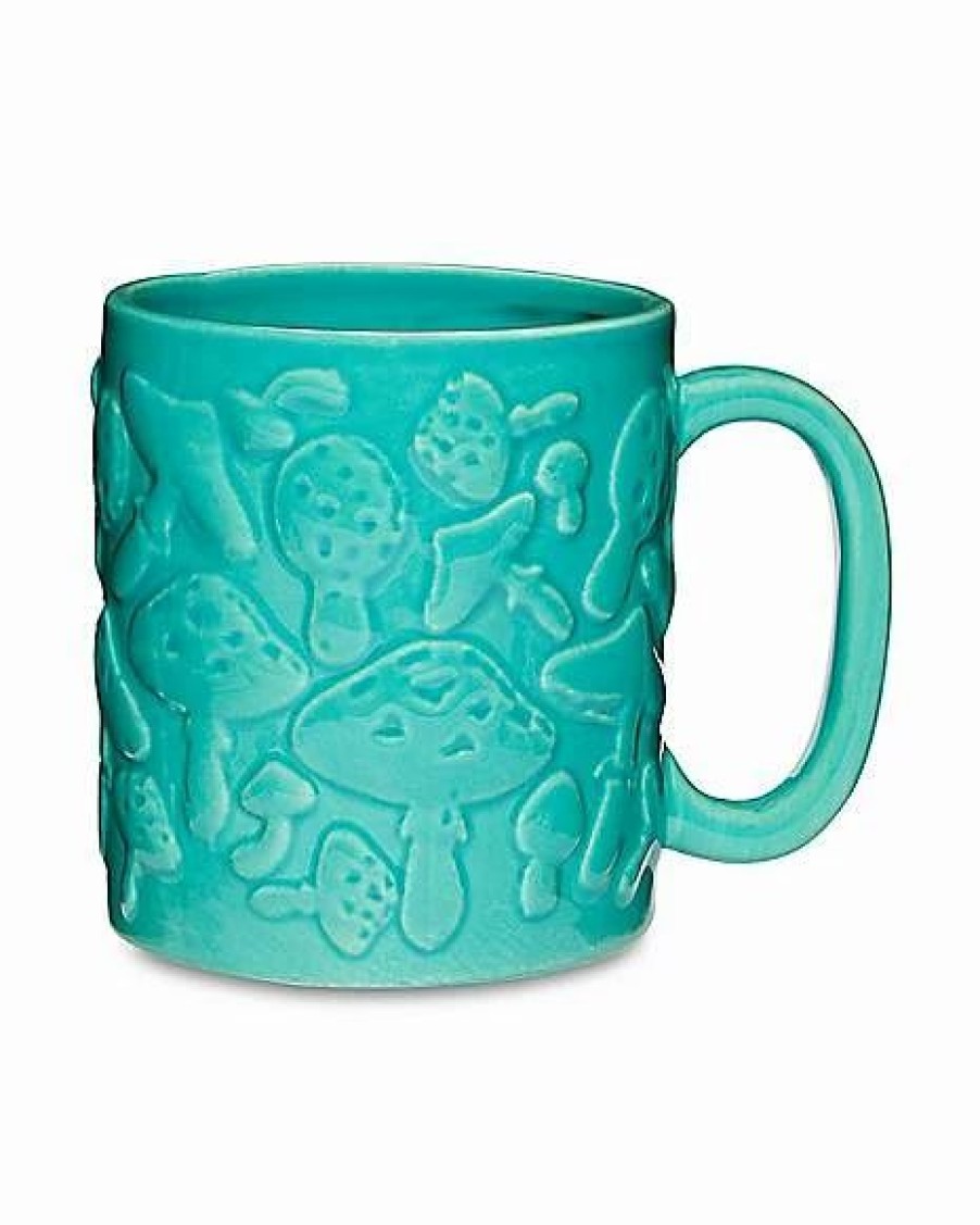 Christmas * New Embossed Mushroom Mug- 18 Oz Teal