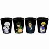 Anime * Best Sale Characters Hunter X Hunter Shot Glasses 4 Pack 2 Oz. Black