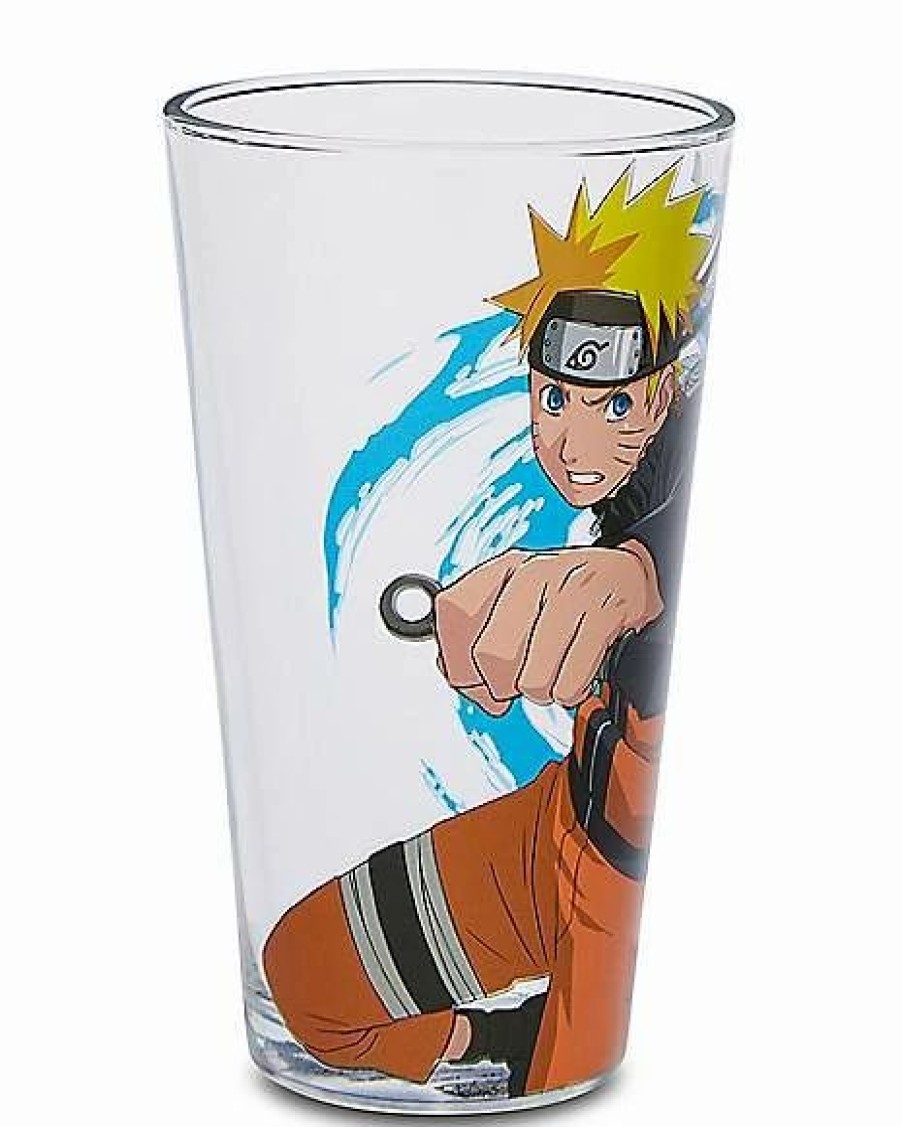 Anime * Promo Naruto Swirl Pint Glass 16 Oz. Multi-Color