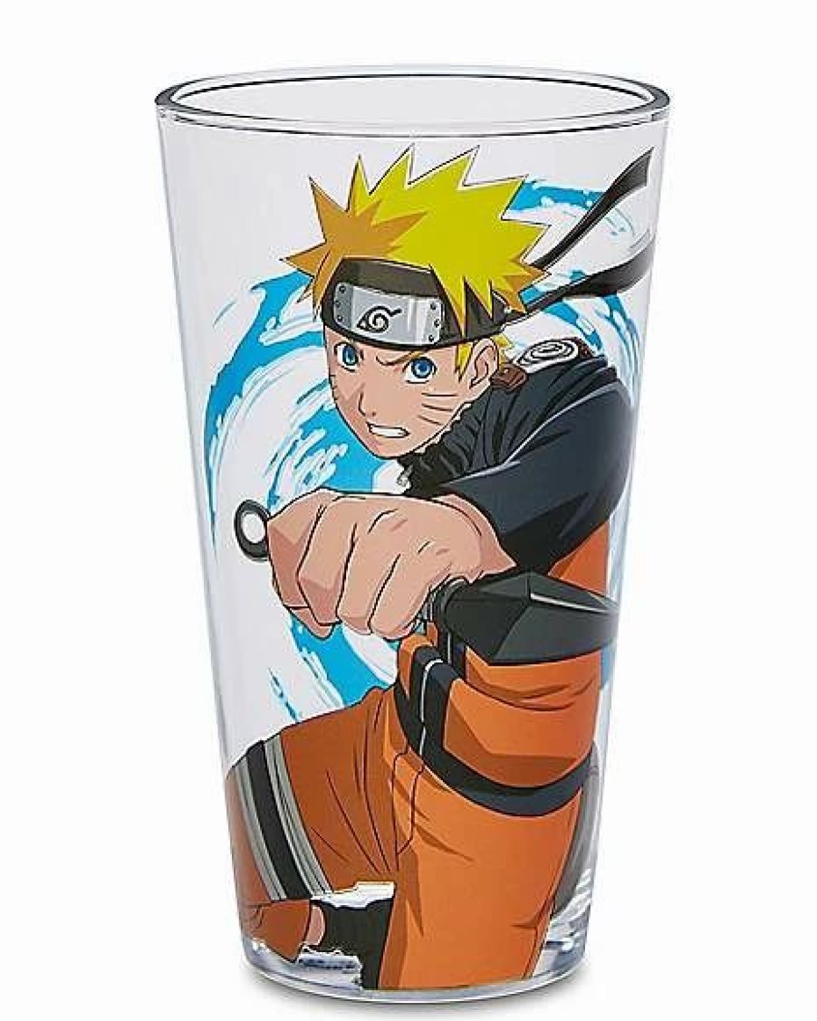 Anime * Promo Naruto Swirl Pint Glass 16 Oz. Multi-Color