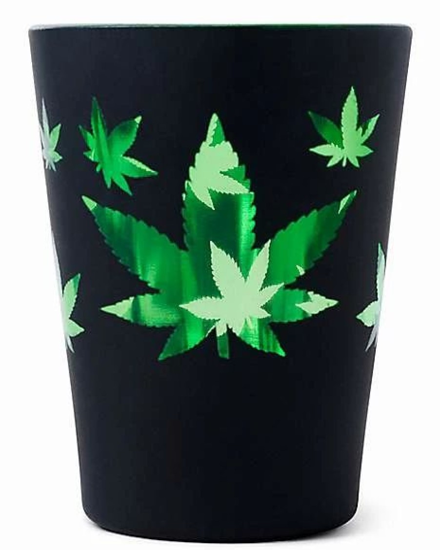 Shooters & Shot Glasses * Best Pirce And Green Leaf Shot Glass 1.5 Oz. Black