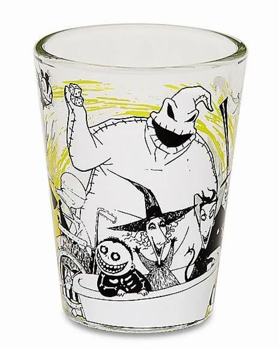 Halloween * Promo Oogie Boogie Mini Glass 1.5 Oz. The Nightmare Before Christmas Clear