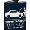 Halloween * Coupon Under The Hood Flask Silver