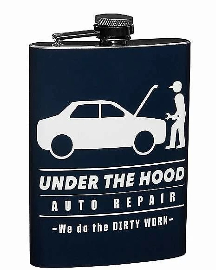 Halloween * Coupon Under The Hood Flask Silver