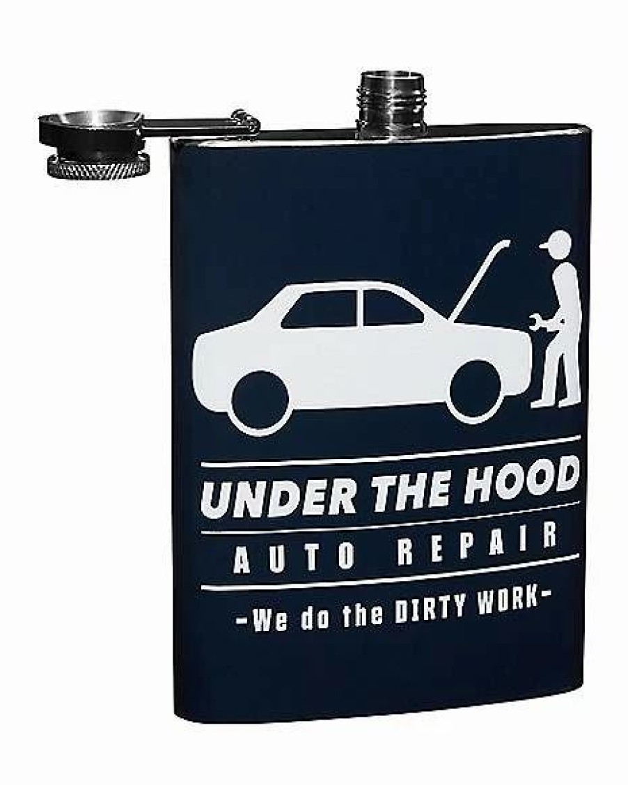 Halloween * Coupon Under The Hood Flask Silver