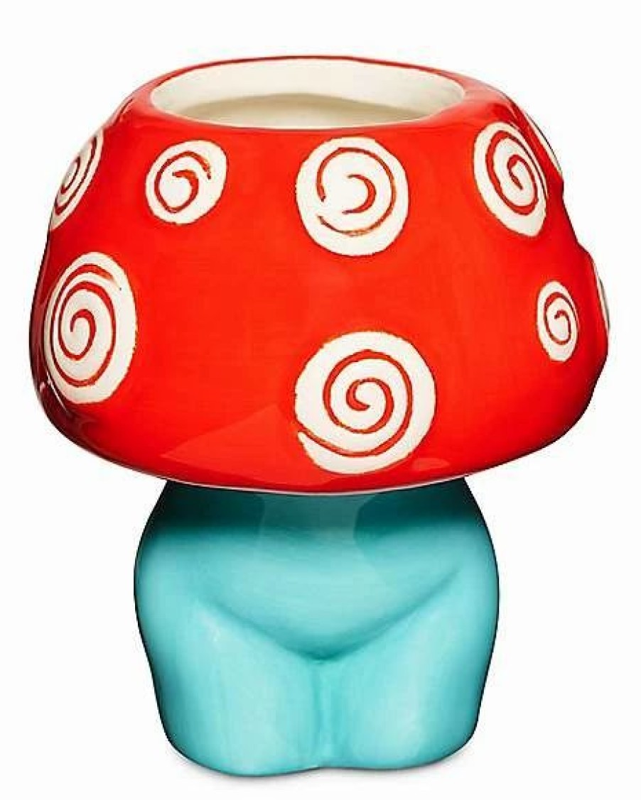 Christmas * Flash Sale Lady Mushroom Shot Glass 4 Oz. Blue