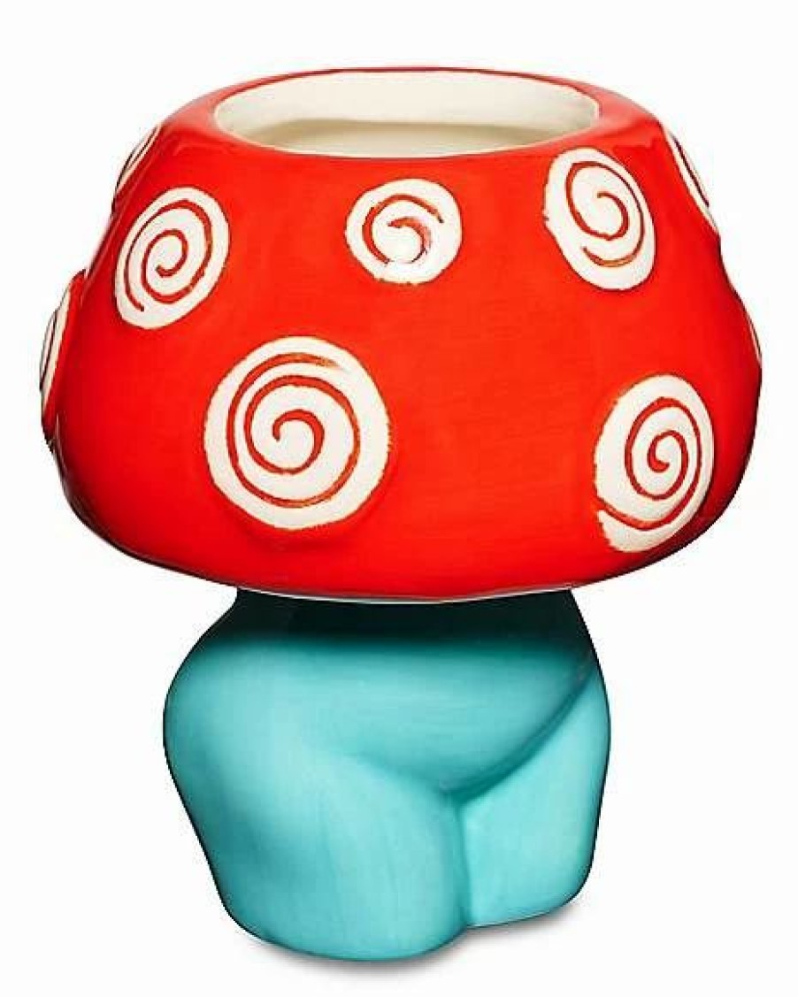 Christmas * Flash Sale Lady Mushroom Shot Glass 4 Oz. Blue