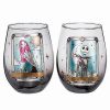 Halloween * Discount Star-Crossed Lovers Drinkware Set 2 Pack 20 Oz. The Nightmare Before Christmas